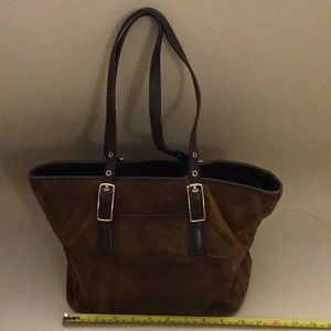 Coach suede bag